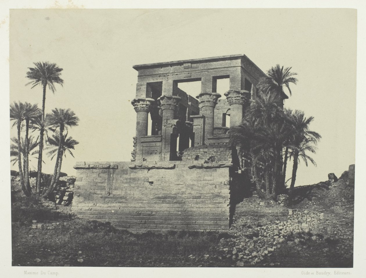 Hypethra Temple, Philoe; Nubia av Maxime Du Camp
