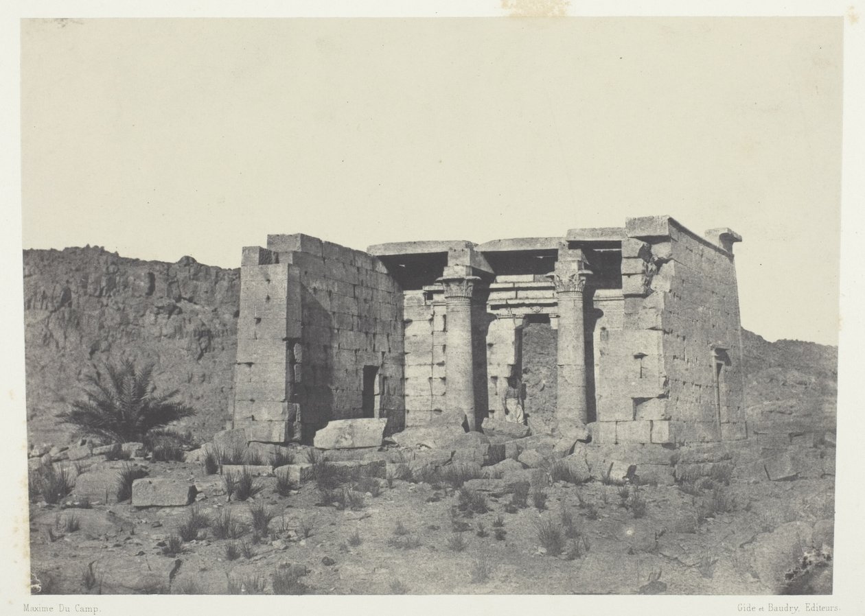 Temple of Tafeh (Ancient Taphis), Nubia av Maxime Du Camp