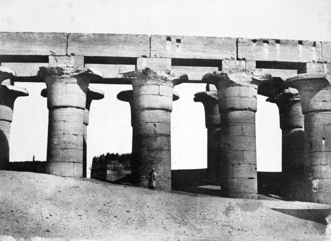 Tempelruiner, Egypten, 1852. av Maxime Du Camp