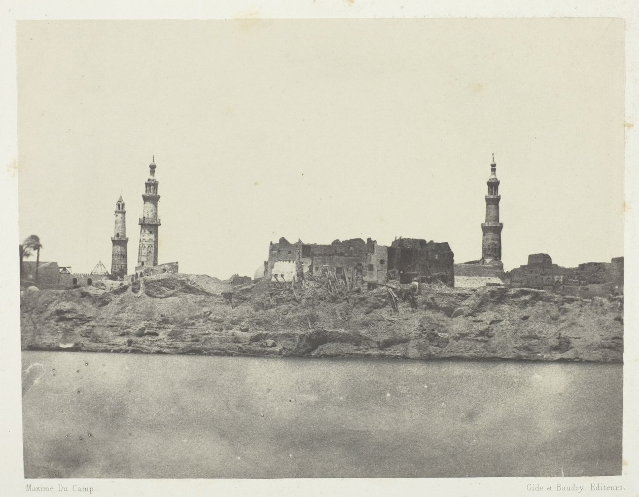 Allmän vy, Girgeh, övre Egypten av Maxime Du Camp