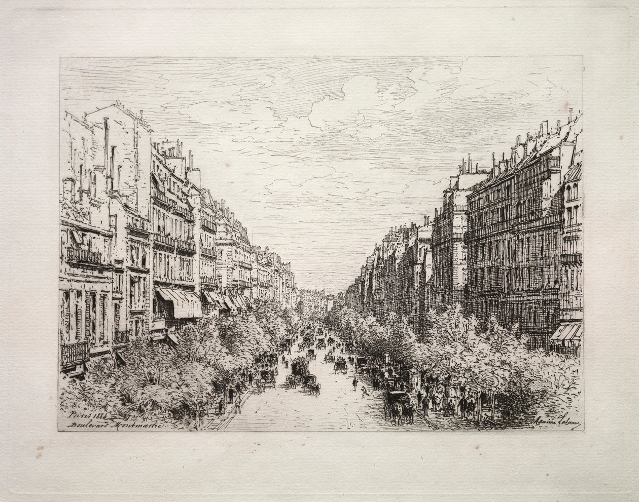Boulevard Montmartre av Maxime Lalanne