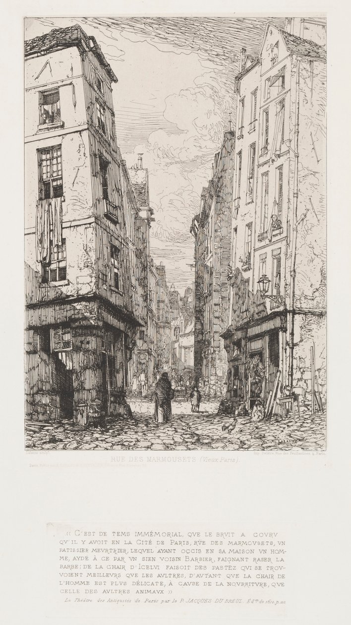 Rue des Marmousets (Gamla Paris) av Maxime Lalanne