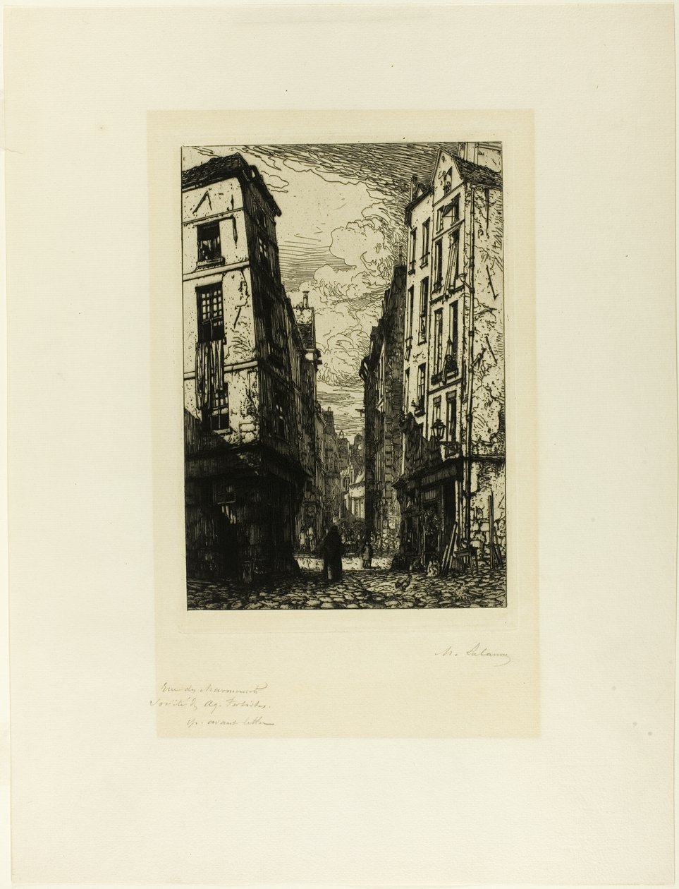 Rue des Marmousets av Maxime Lalanne