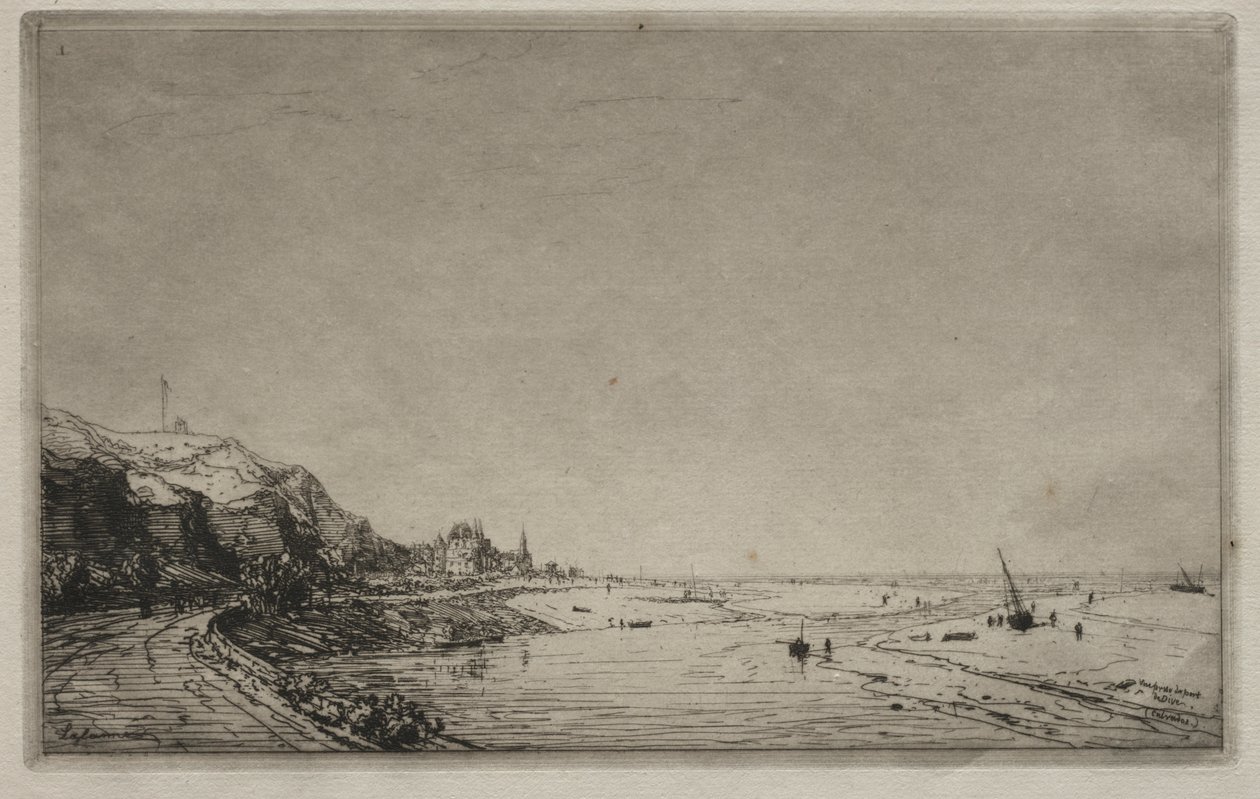 Utsikt från Port du Dives (Calvados) av Maxime Lalanne