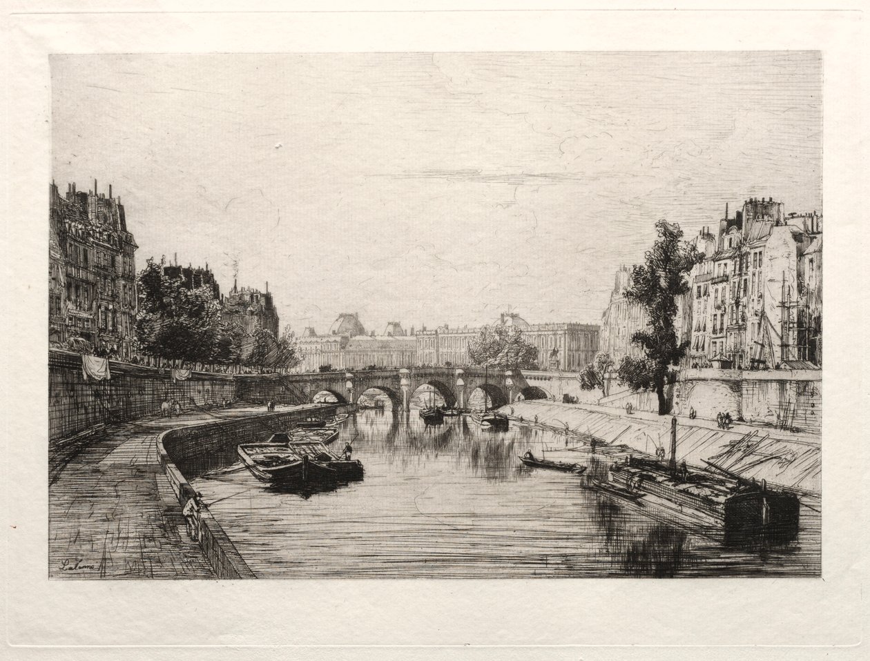 Vy tagen från Pont S. Michel. av Maxime Lalanne