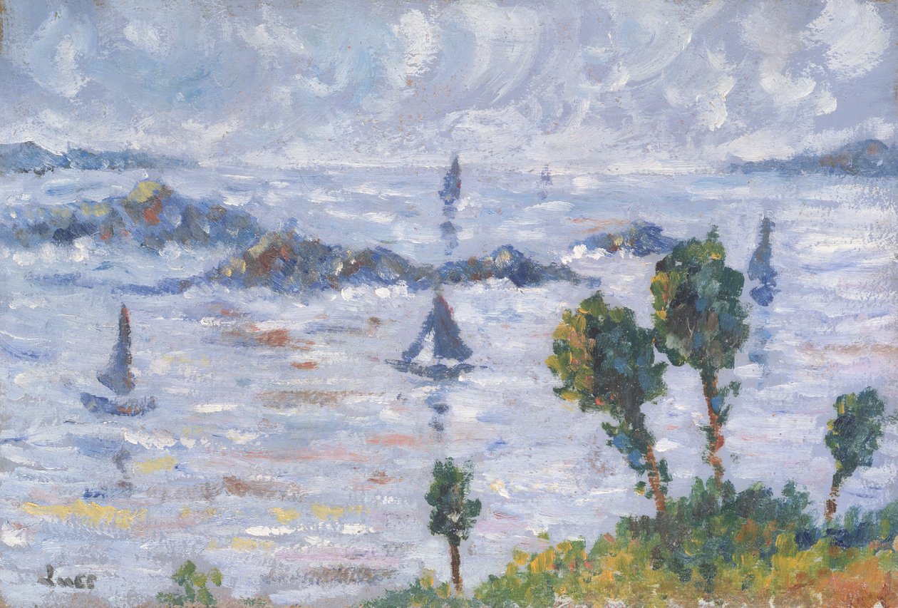 Landskap vid Kermouster av Maximilien Luce