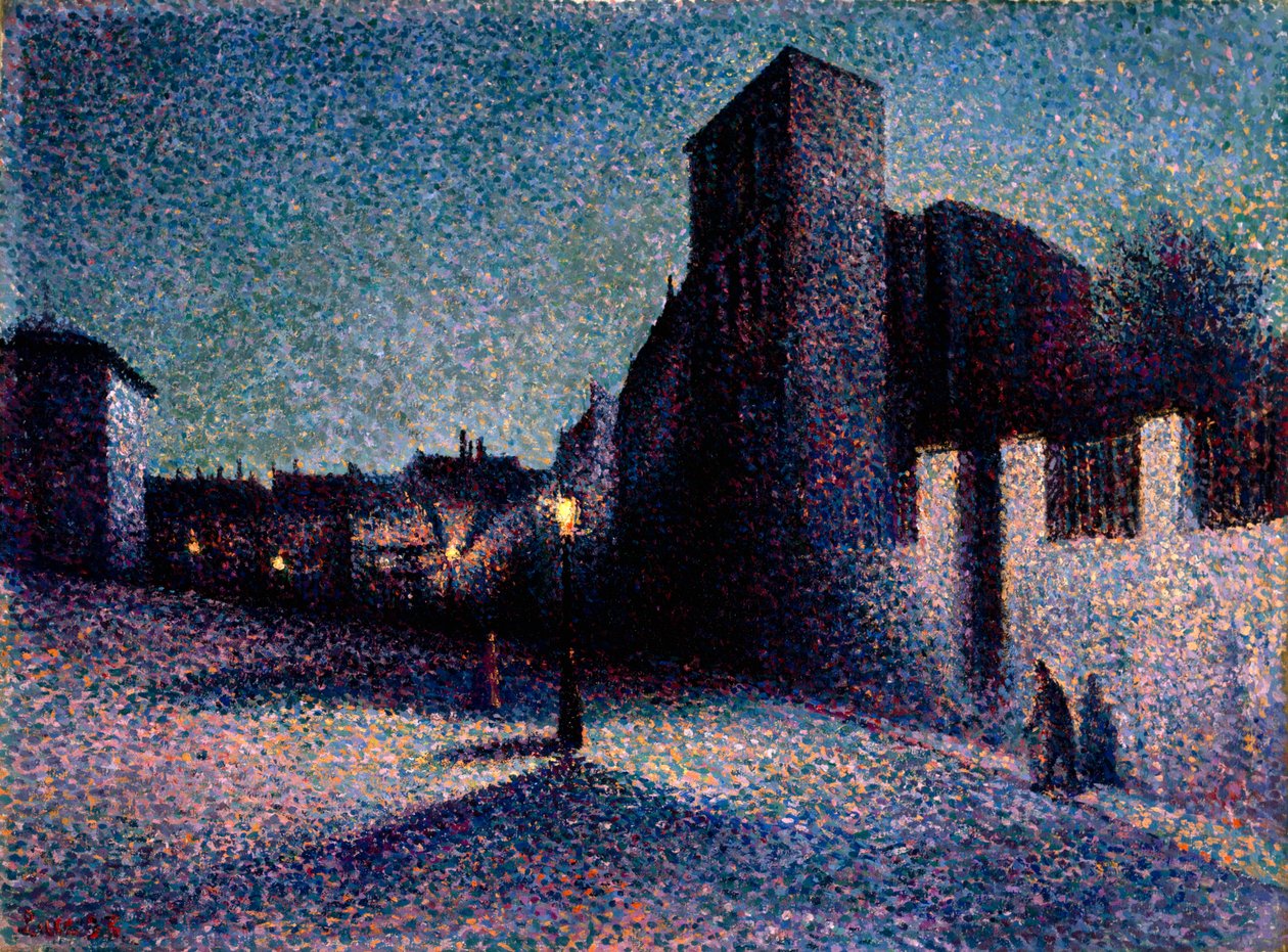 Rue Ravignan, Paris, 1893 av Maximilien Luce