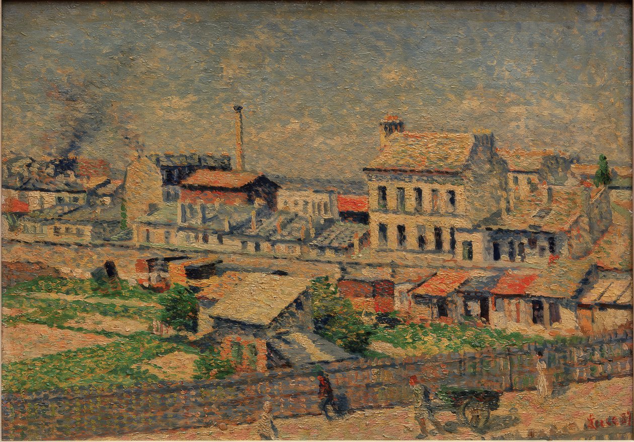 Rue Damrémont i Montmartre av Maximilien Luce