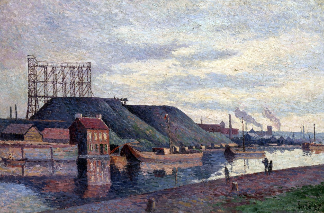 Slagghögarna vid Sacré Madame av Maximilien Luce