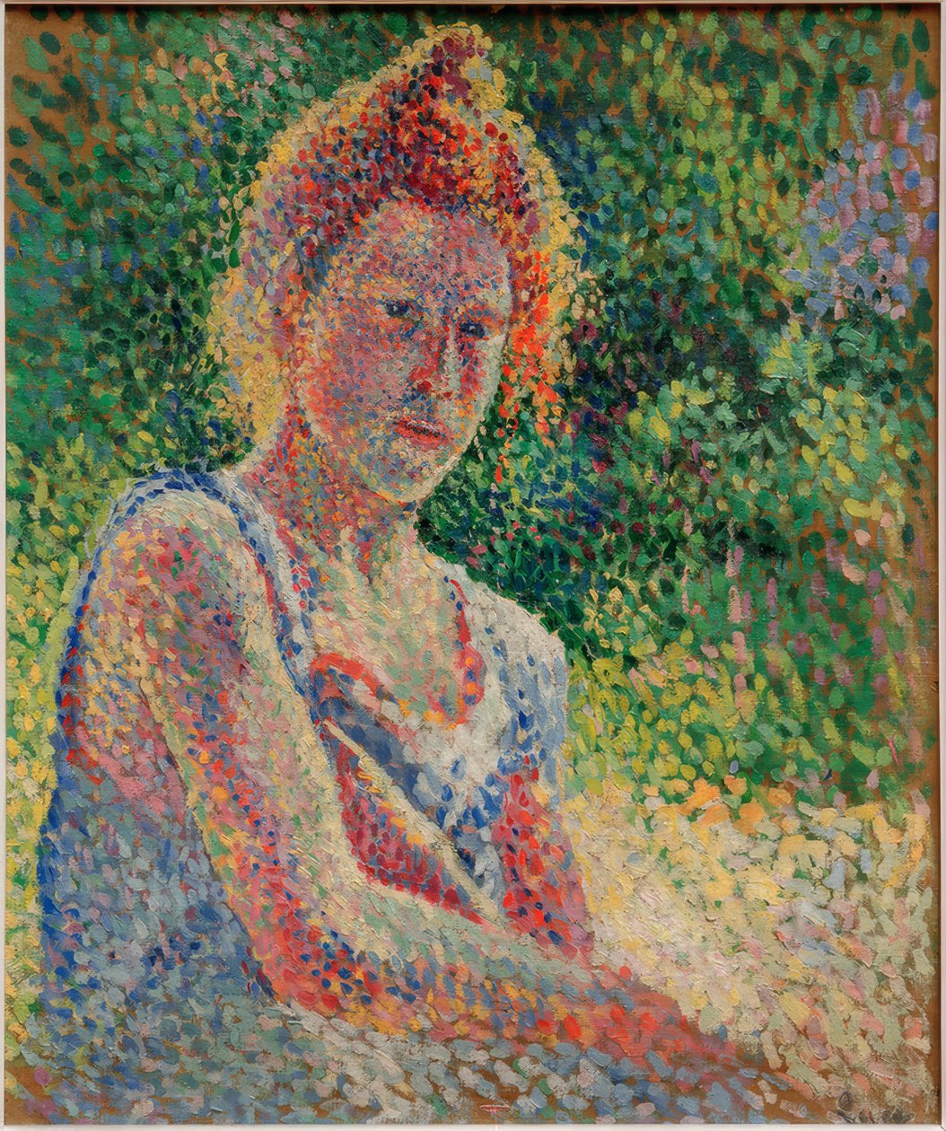 Porträtt av en ung kvinna av Maximilien Luce
