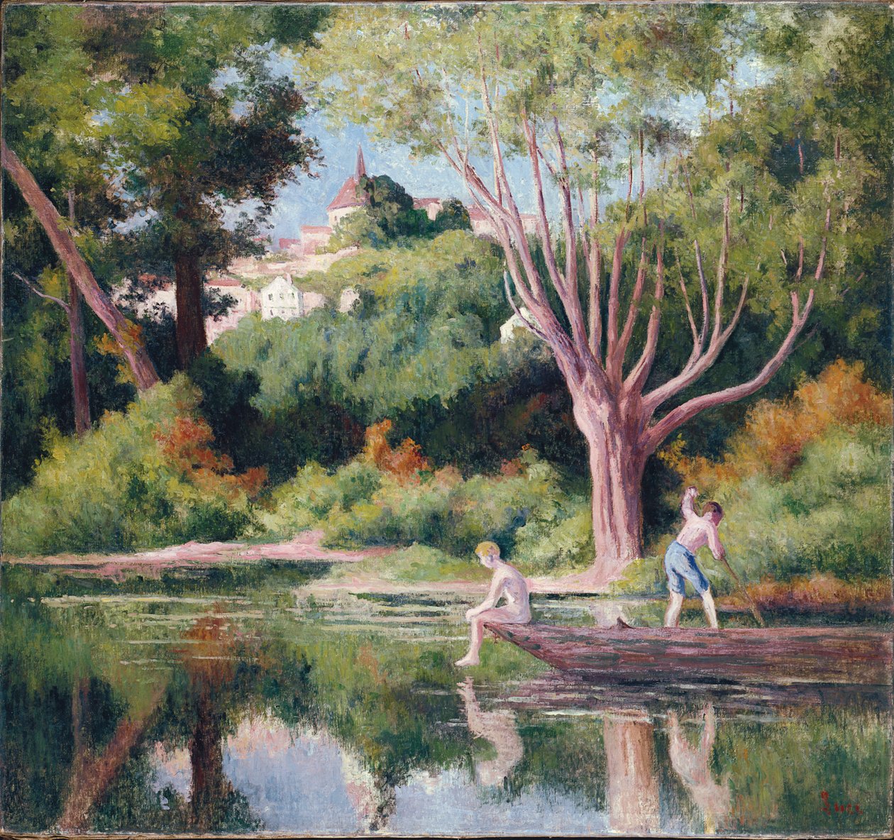Rolleboise, Bad av Maximilien Luce
