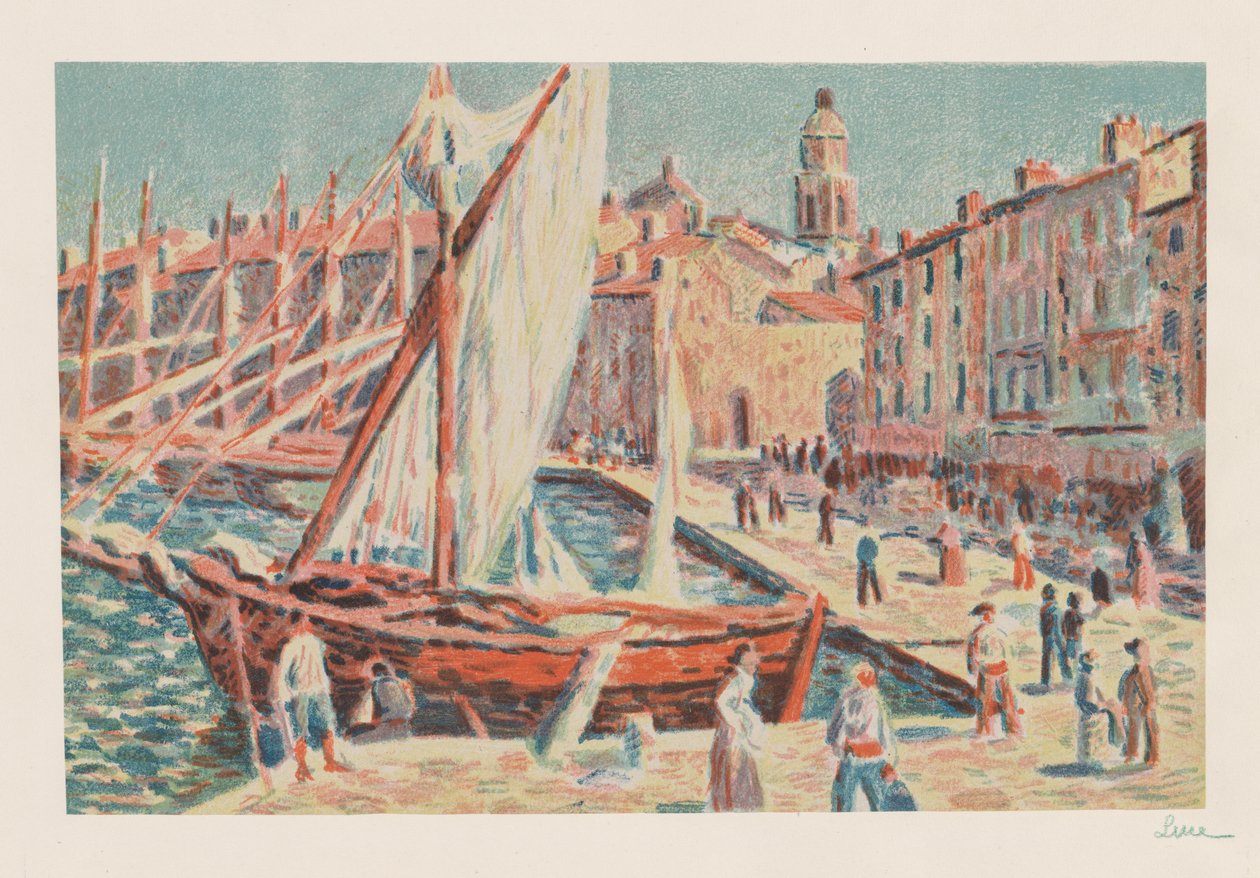 Saint Tropez av Maximilien Luce