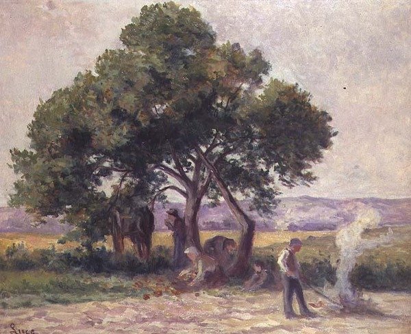 Äppelträden av Maximilien Luce
