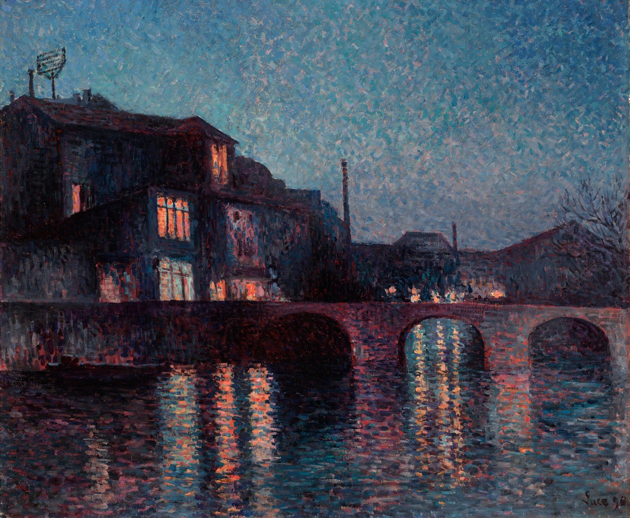 Floden Sambre i Charleroi av Maximilien Luce