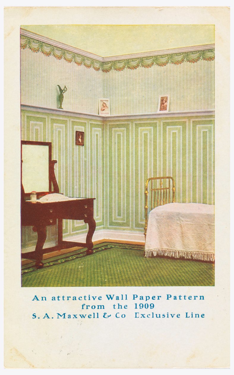 Vykort, Trade Card -annons av Maxwell and Co. S.A.