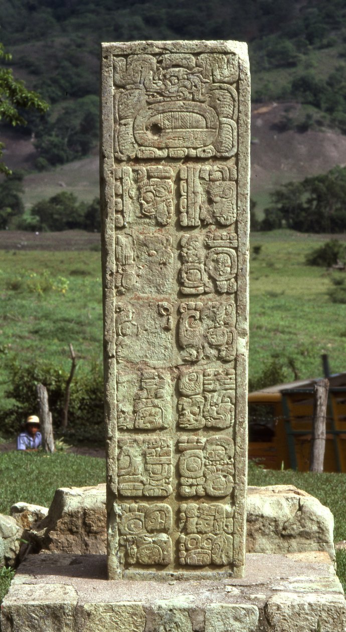 Copan Stela 6 av Mayan