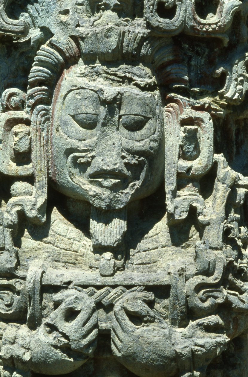 Copan Stela D av Mayan