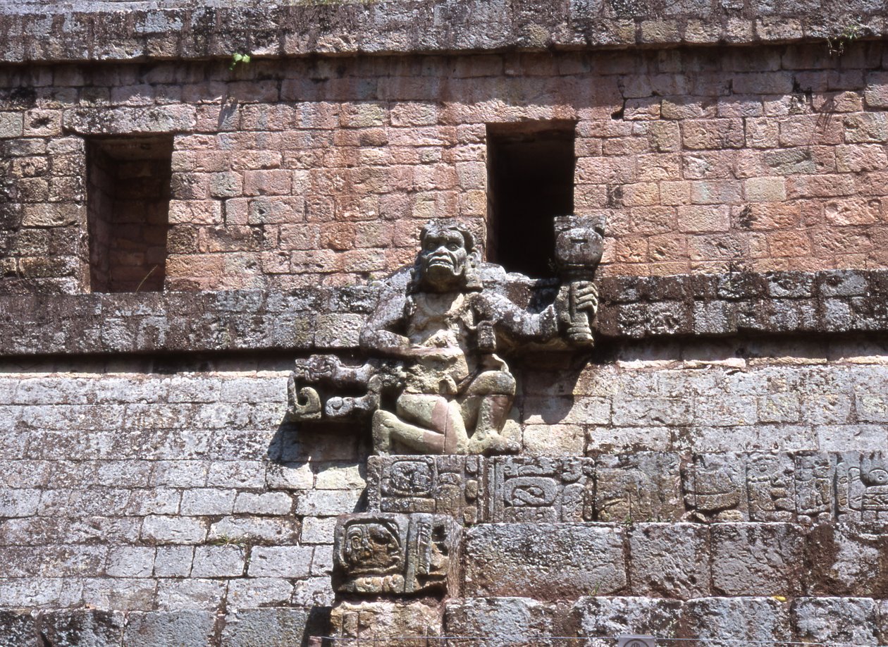 Copan West Court, senklassisk period 600-900 e.Kr av Mayan