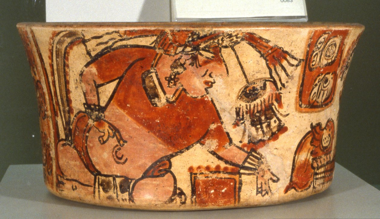 Begravningskärl (keramik) av Mayan
