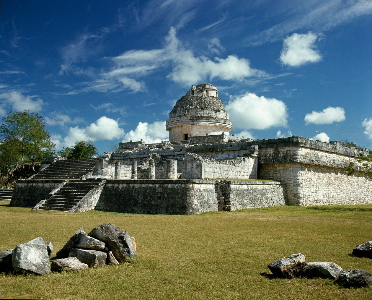 El Caracol, observatorium, 750-1200 av Mayan Mayan