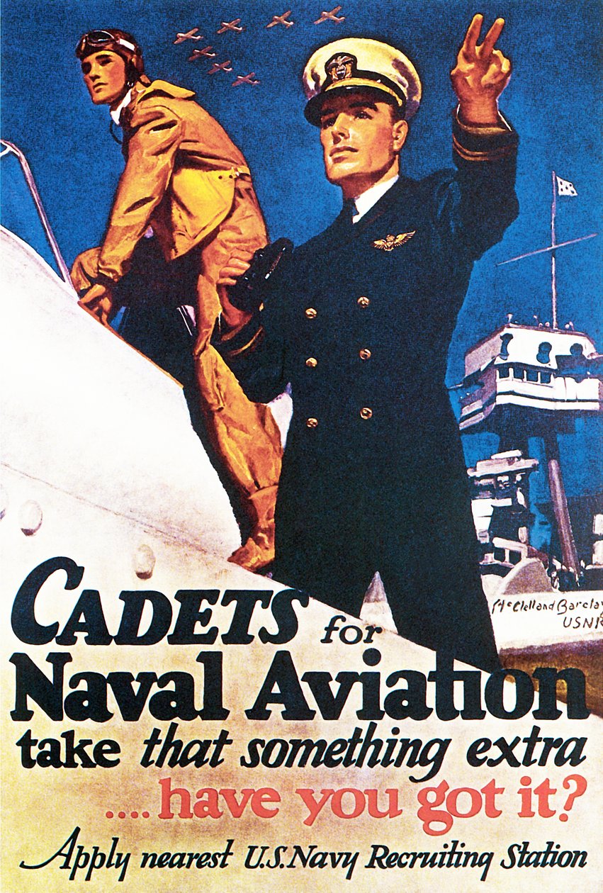 Cadets for Naval Aviation Take That Something Extra, 1943 av McClelland Barclay