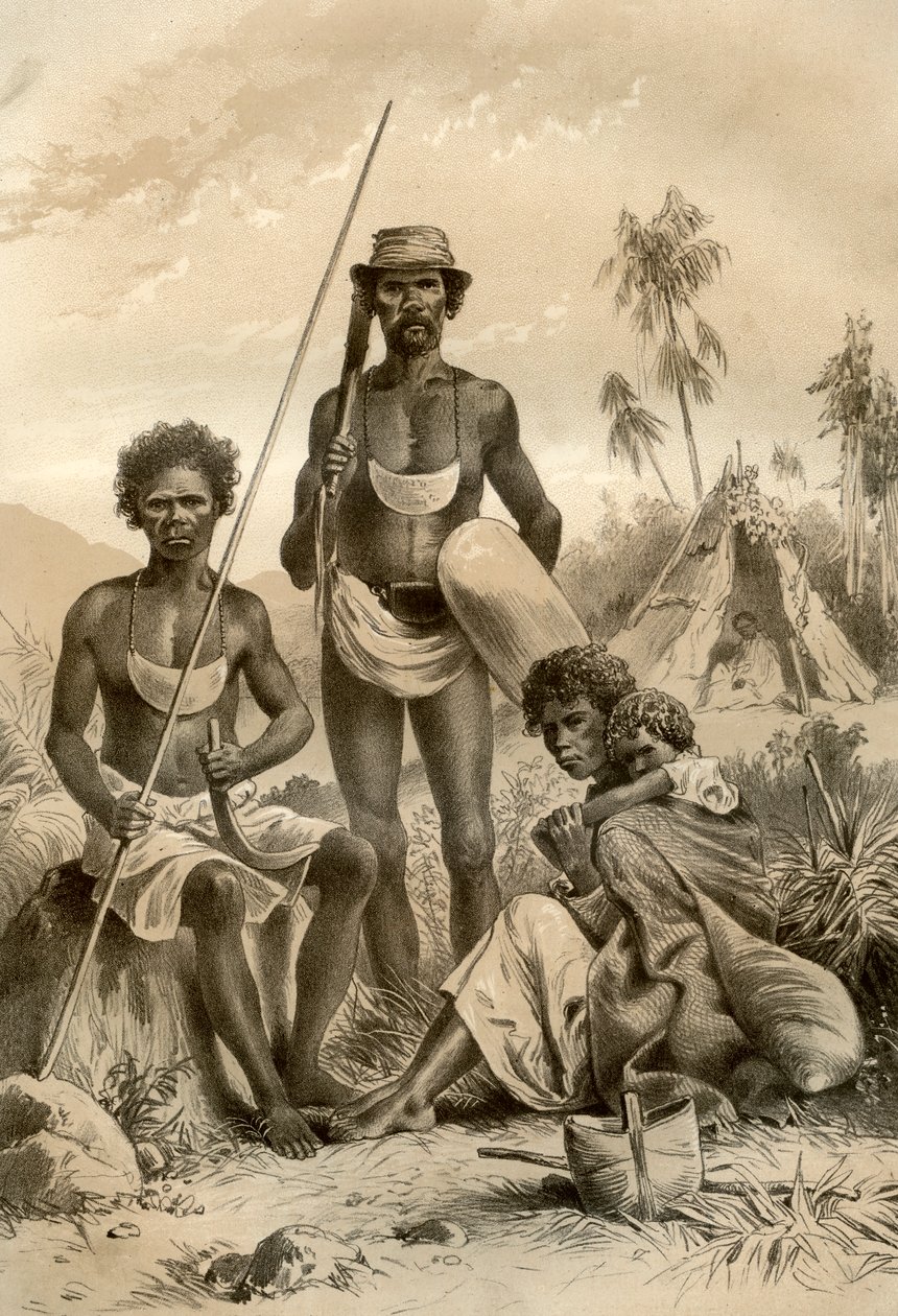 Australiens aboriginer, 1879 av McFarlane and Erskine