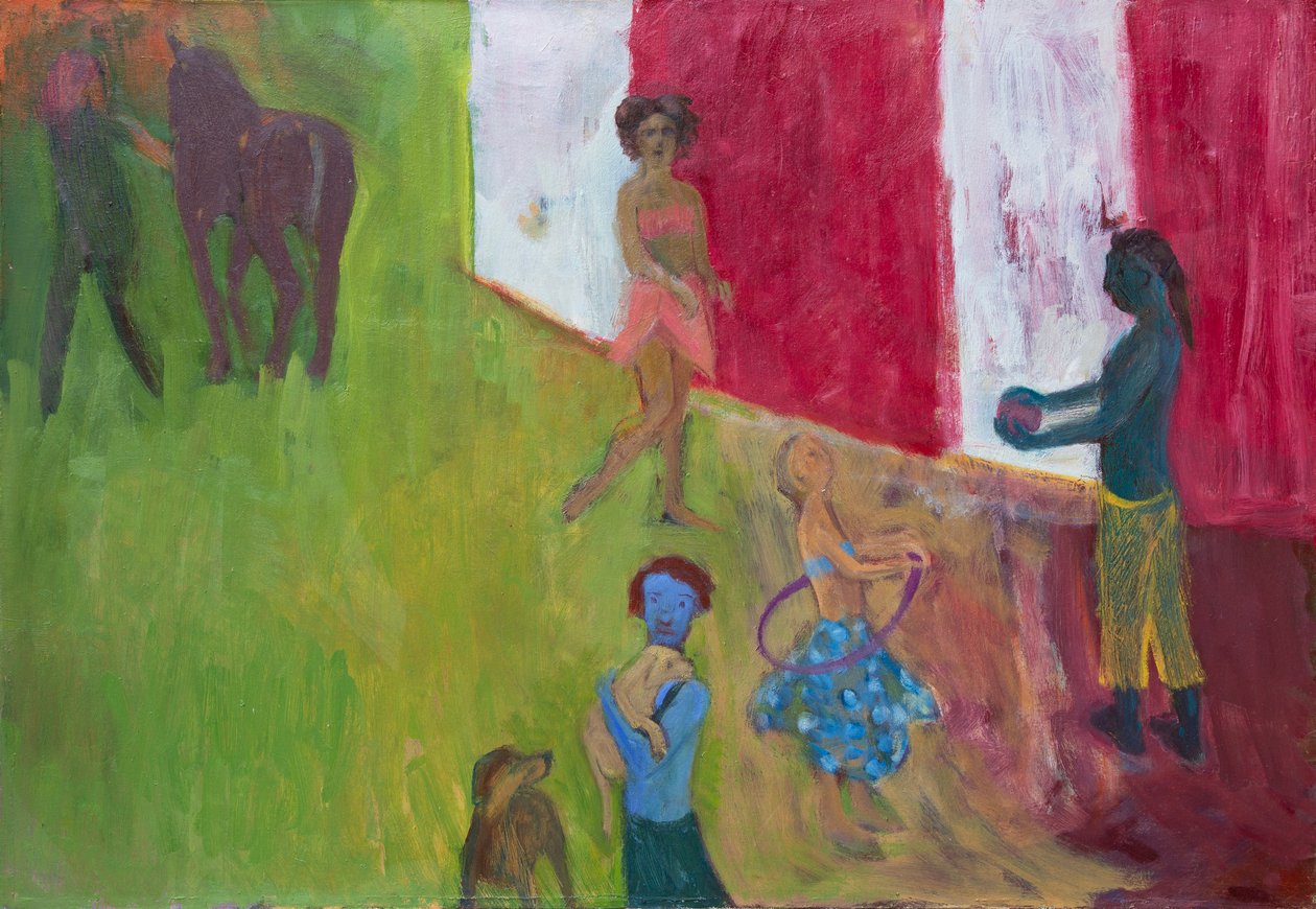 Pairs, 2019 (olja på duk) av Megan Williamson