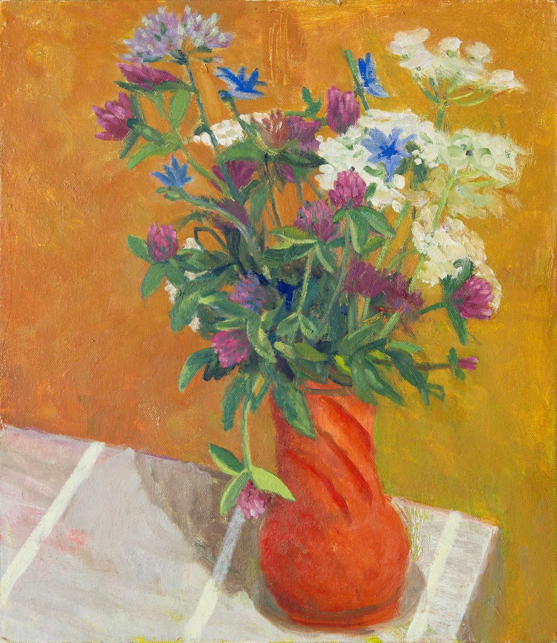 Wildflowers, 2017 (olja på duk) av Megan Williamson