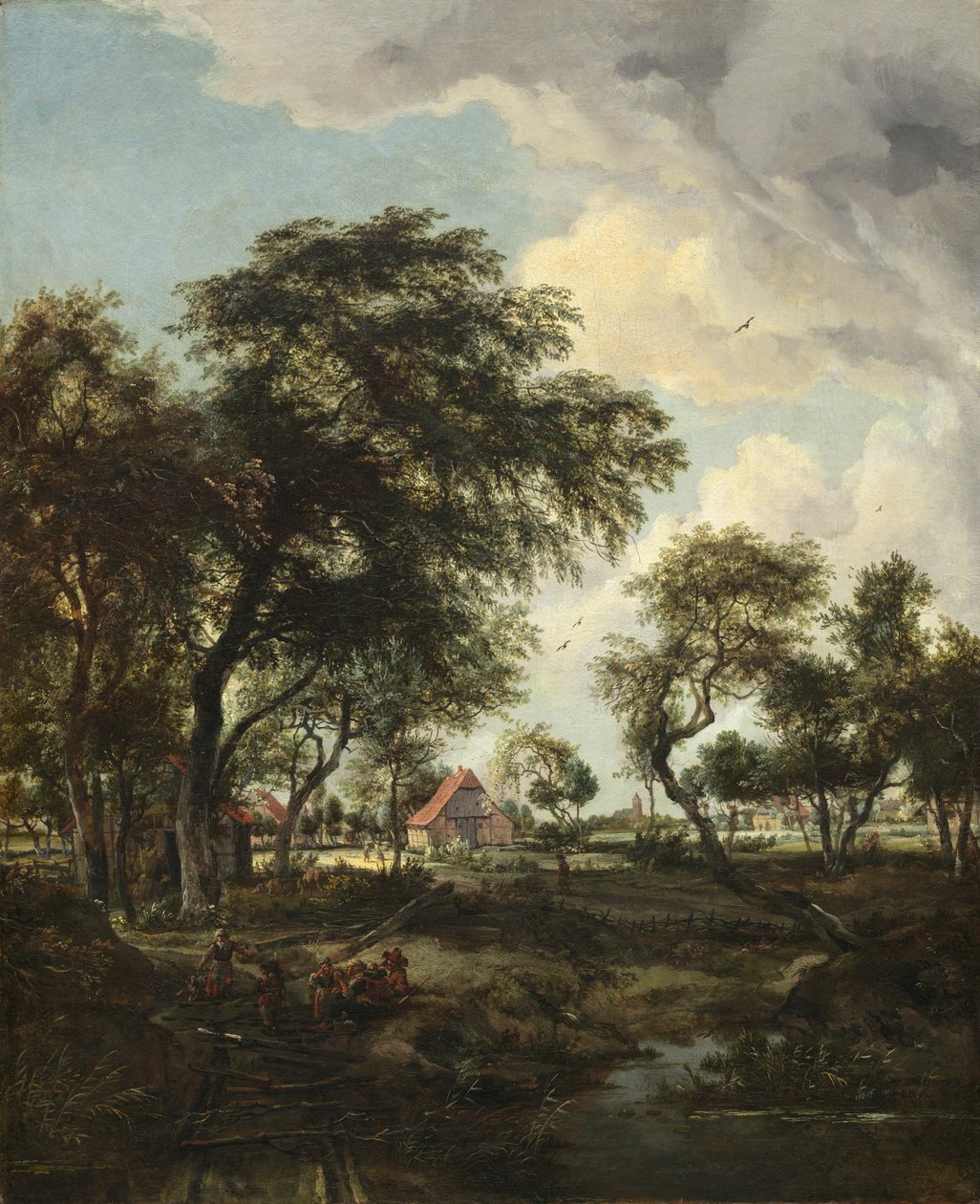En gård i solljuset, 1668 av Meindert Hobbema
