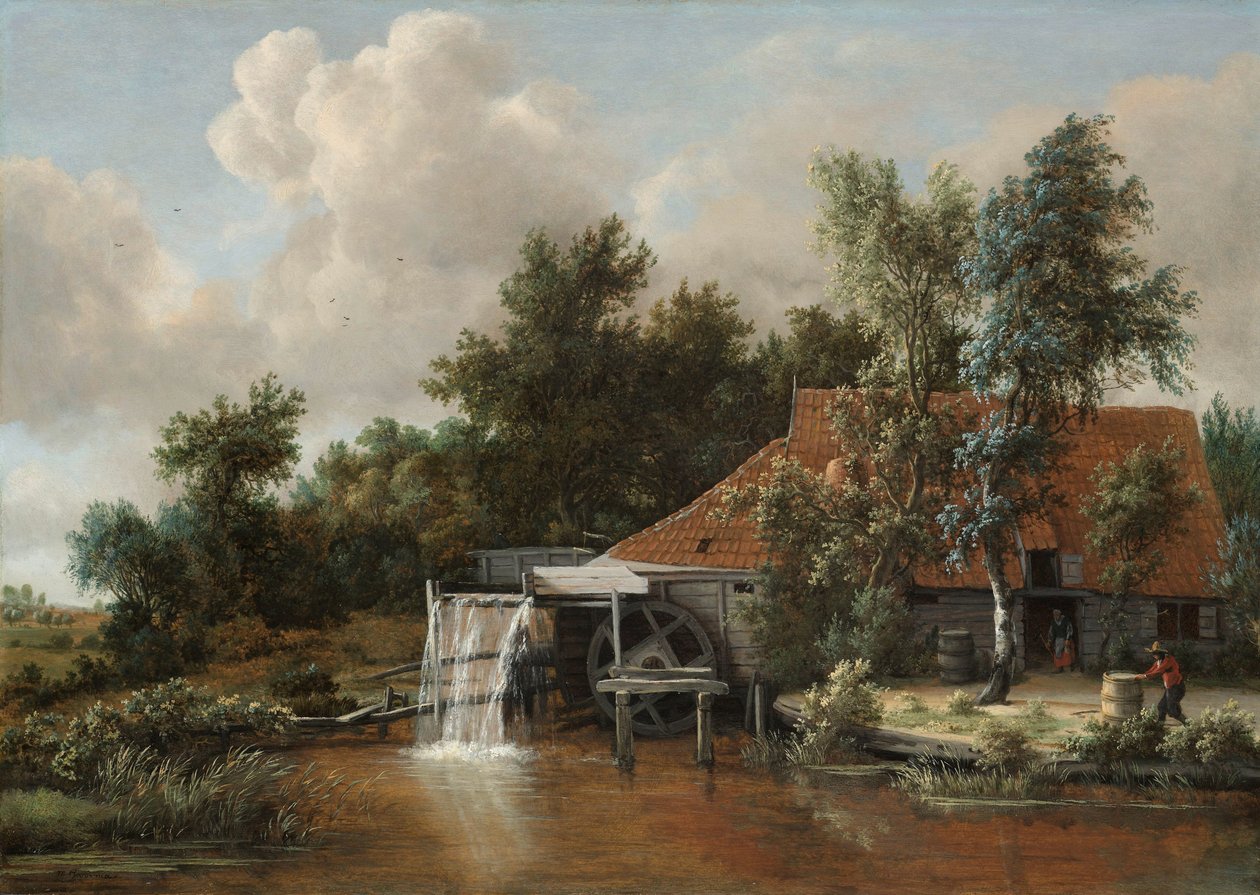 En vattenkvarn av Meindert Hobbema