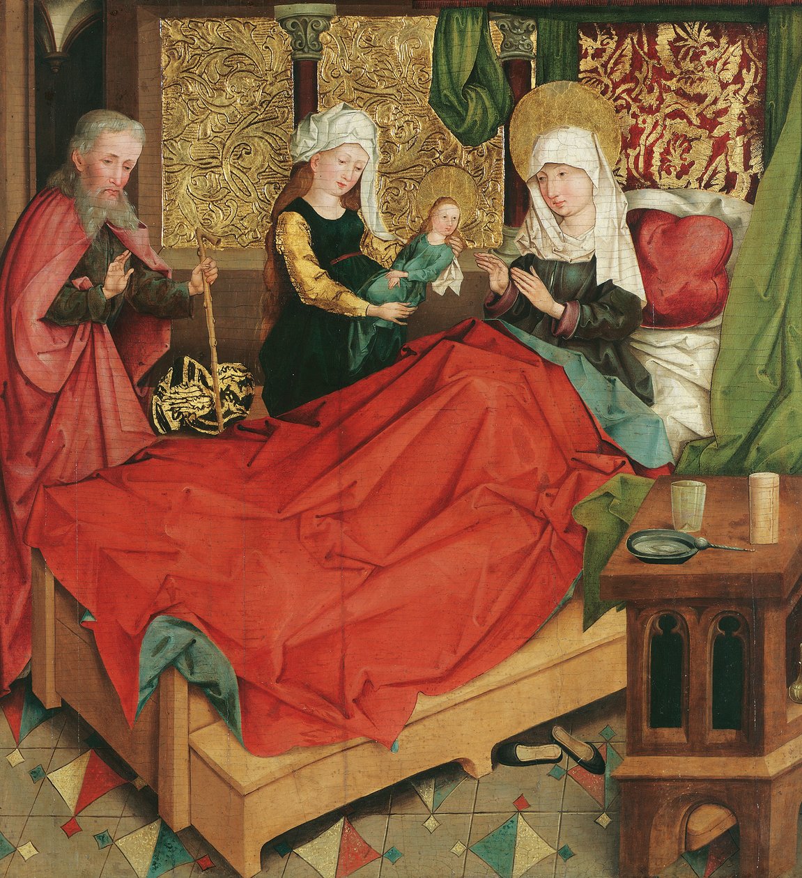 Marias födelse av Meister der Divisio Apostolorum