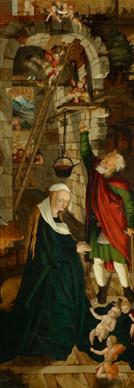 Kristi födelse av Meister der Oberfalkensteiner Altarflügel