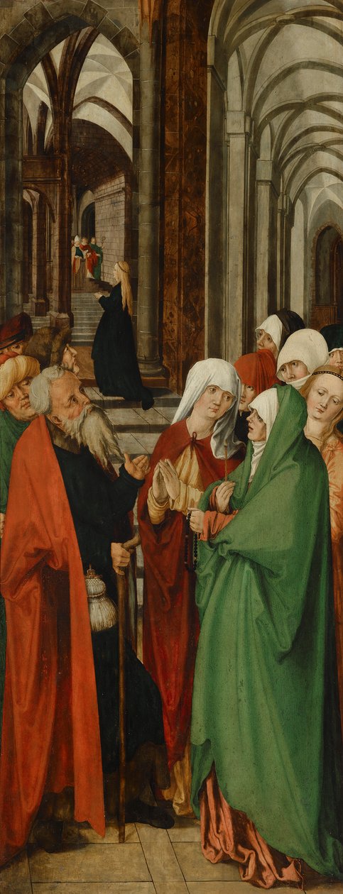 Marias tempel av Meister der Oberfalkensteiner Altarflügel