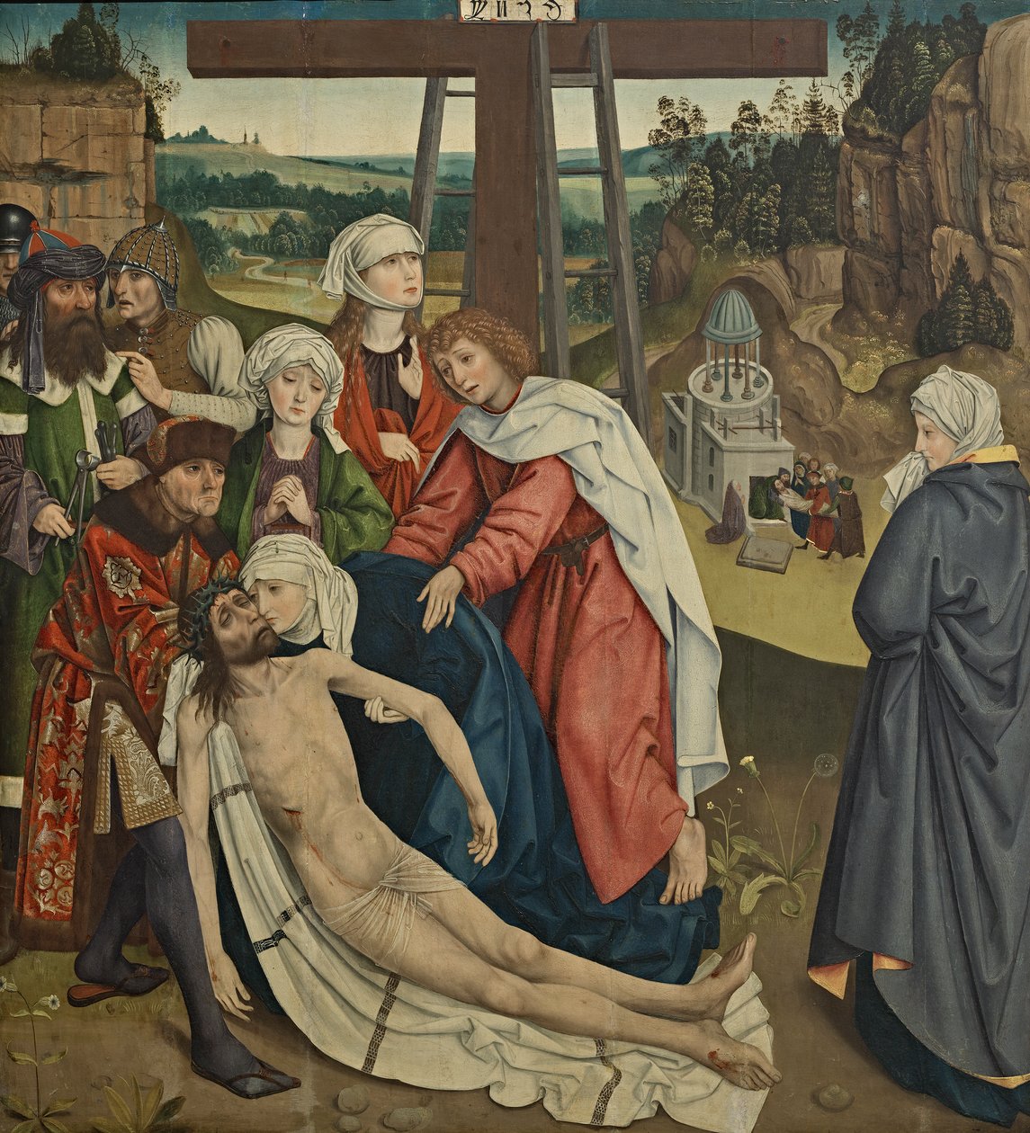 Kristi klagan av Meister des Schottenaltars