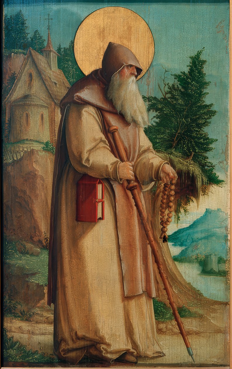 Saint Paul eremit av Meister von Messkirch