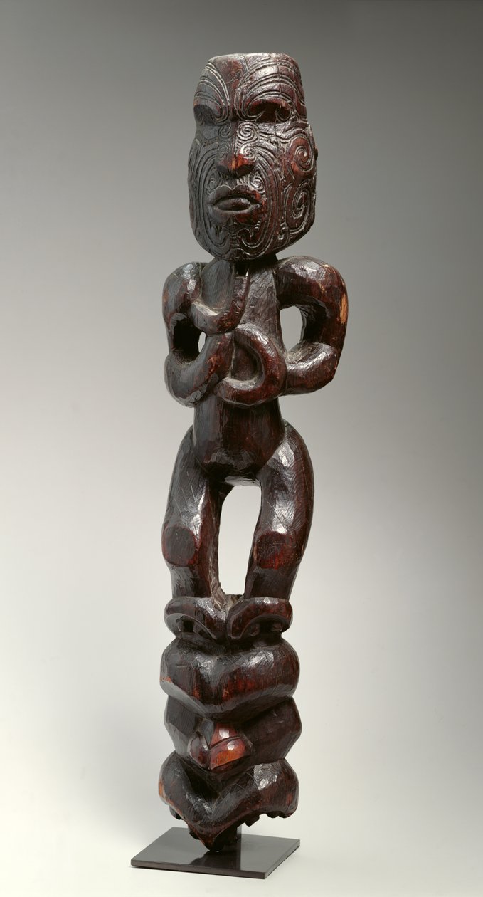 Stående figur (trä) av Melanesian