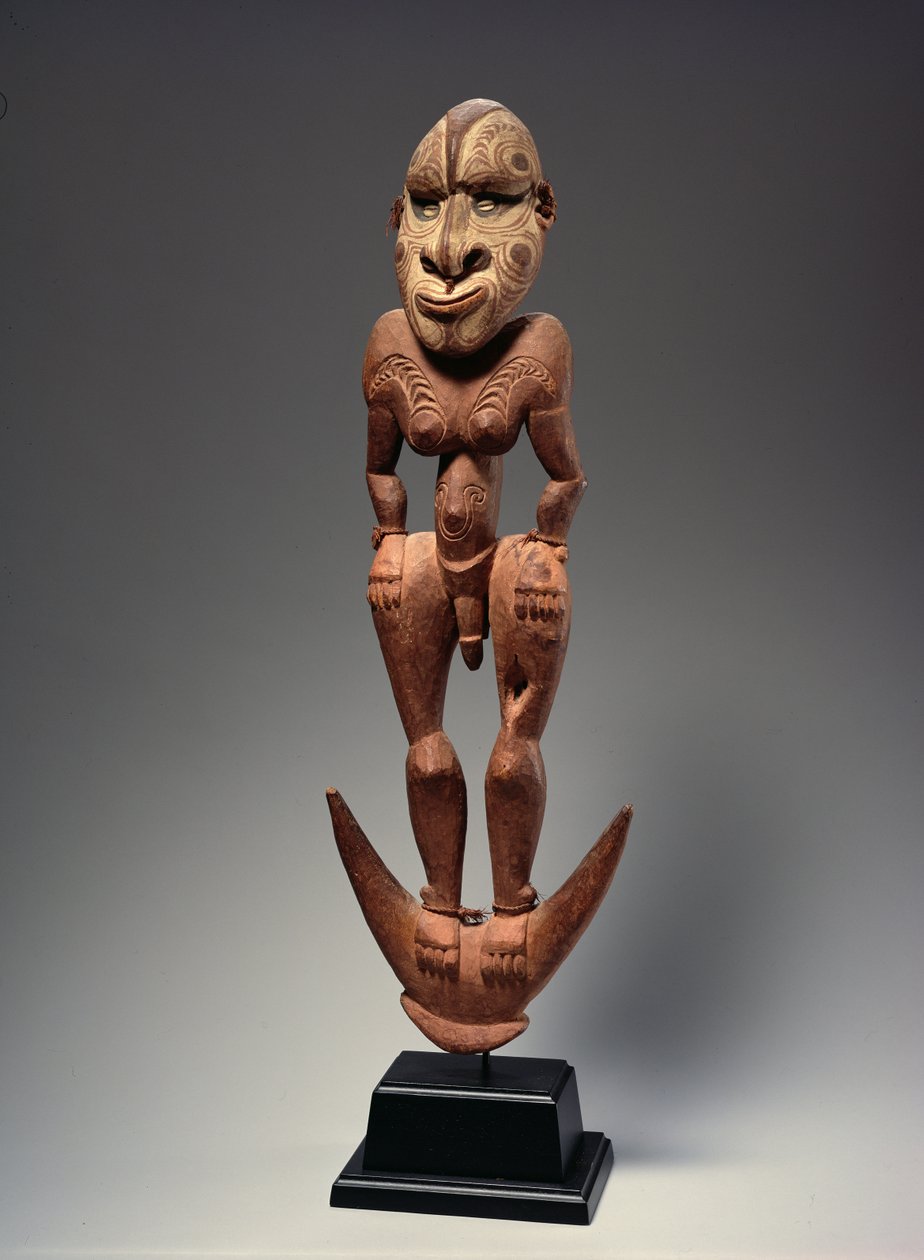 Stående figur (trä) av Melanesian