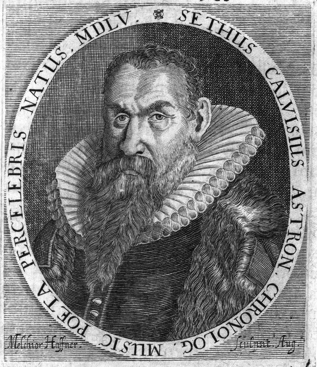 Sethus Calvisius (1556-1615). etsning av Melchior Haffner