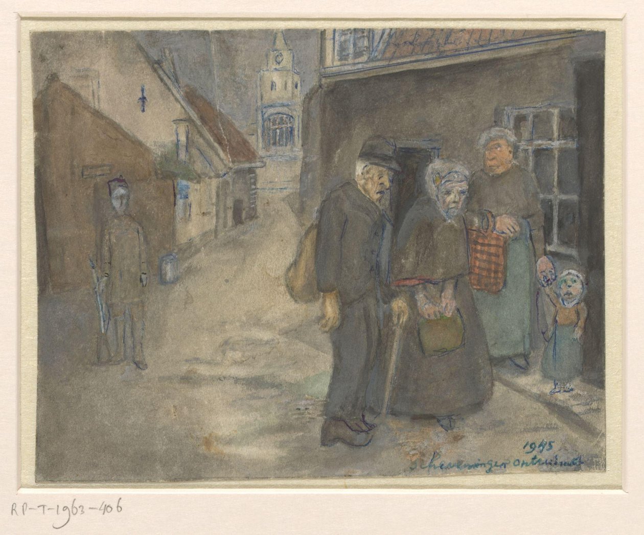 Bergslandskap med barrträd av Melchior Küsel (I)