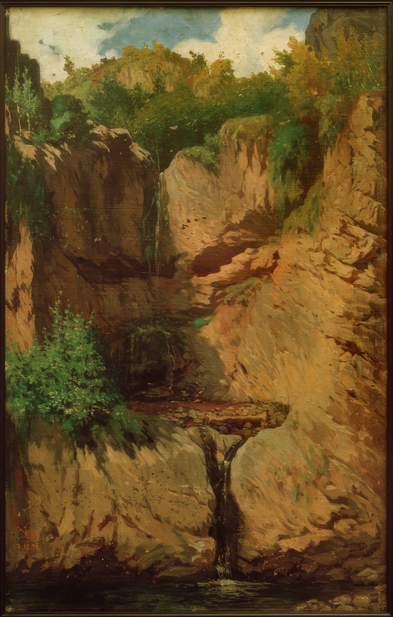 Sturzbach II av Melchior Lechter