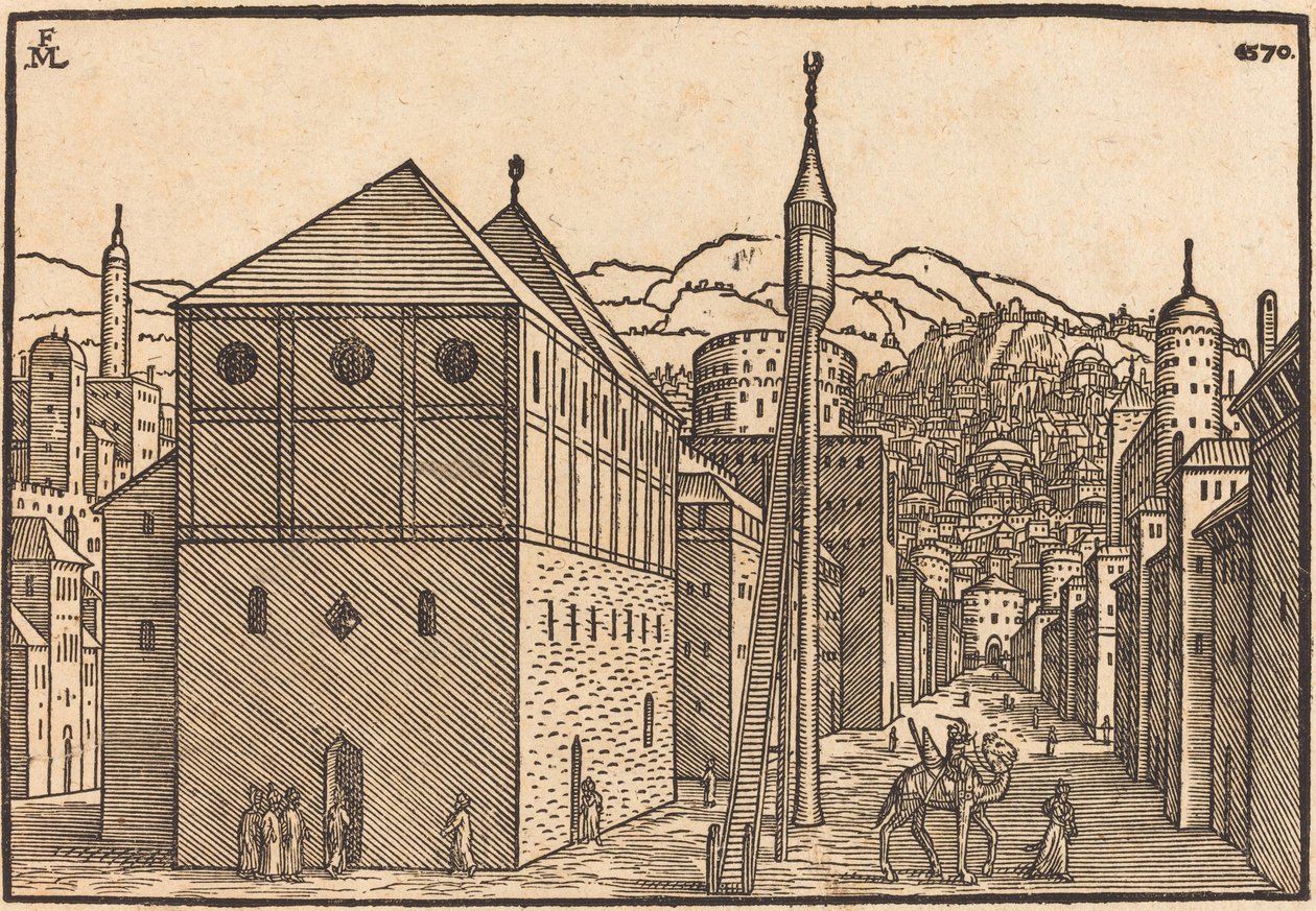 turkisk stad av Melchior Lorch