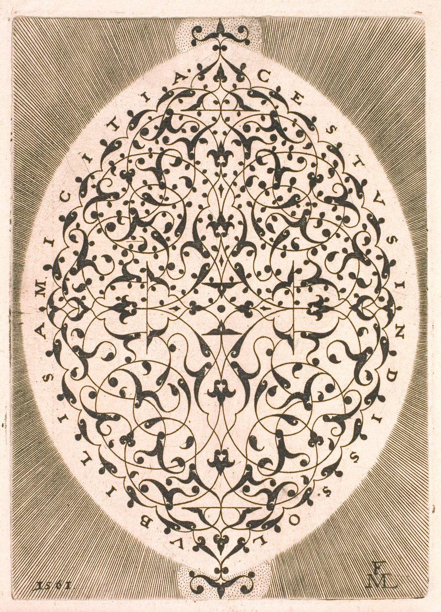Oval arabesk av Melchior Lorck