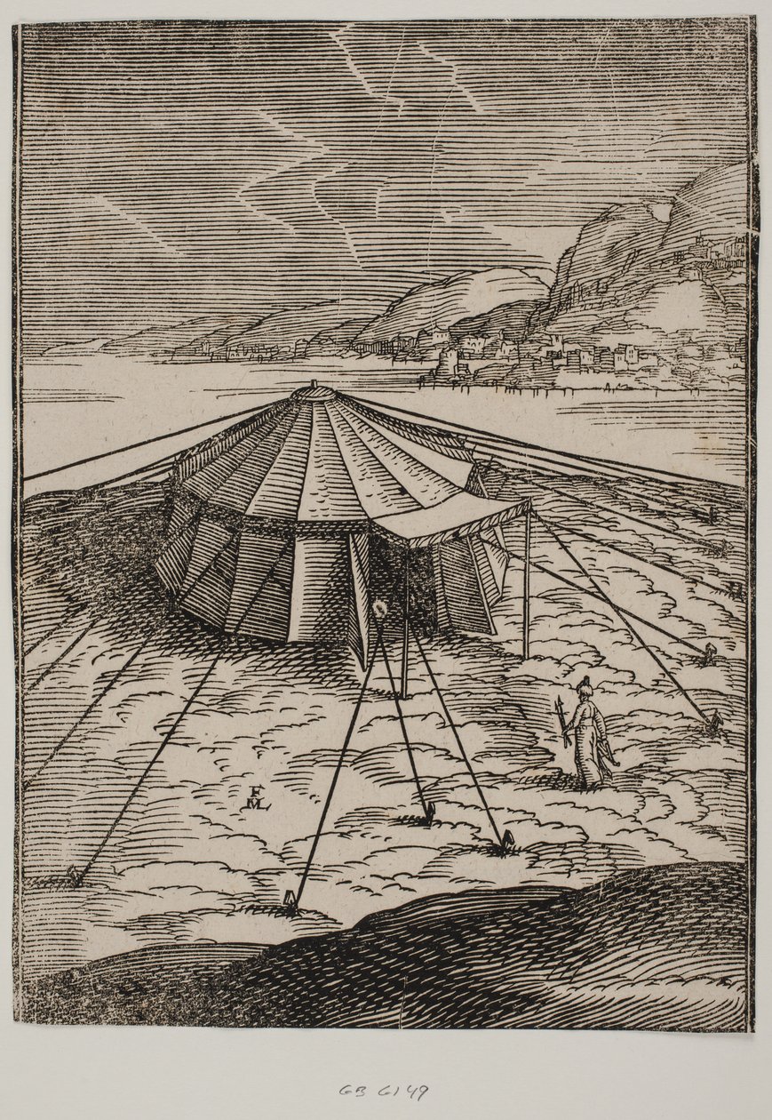 Turkiskt militärtält av Melchior Lorck