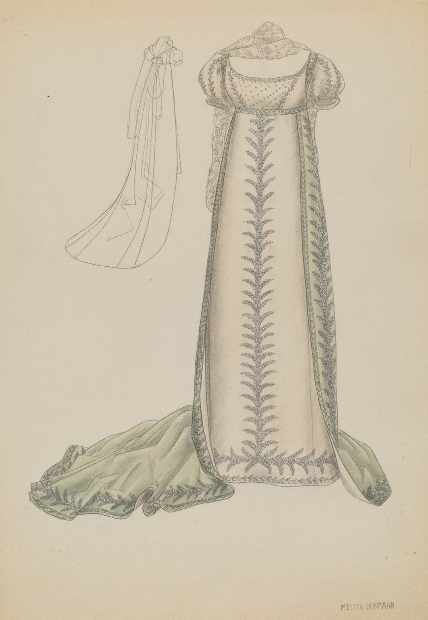 Court Dress, c. 1936. av Melita Hofmann