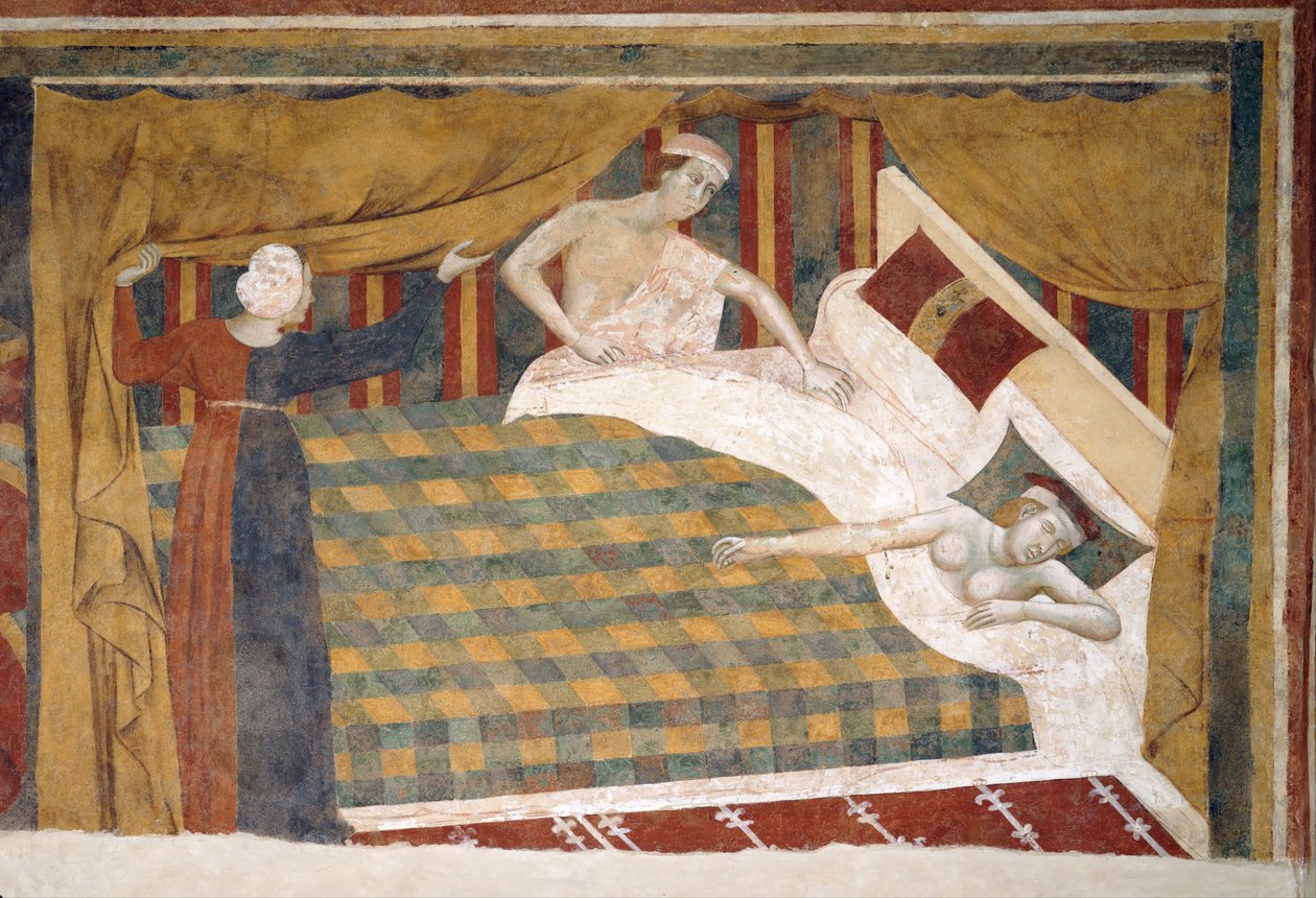 Scen för äktenskapet, ca 1306 av Memmo di Filippuccio