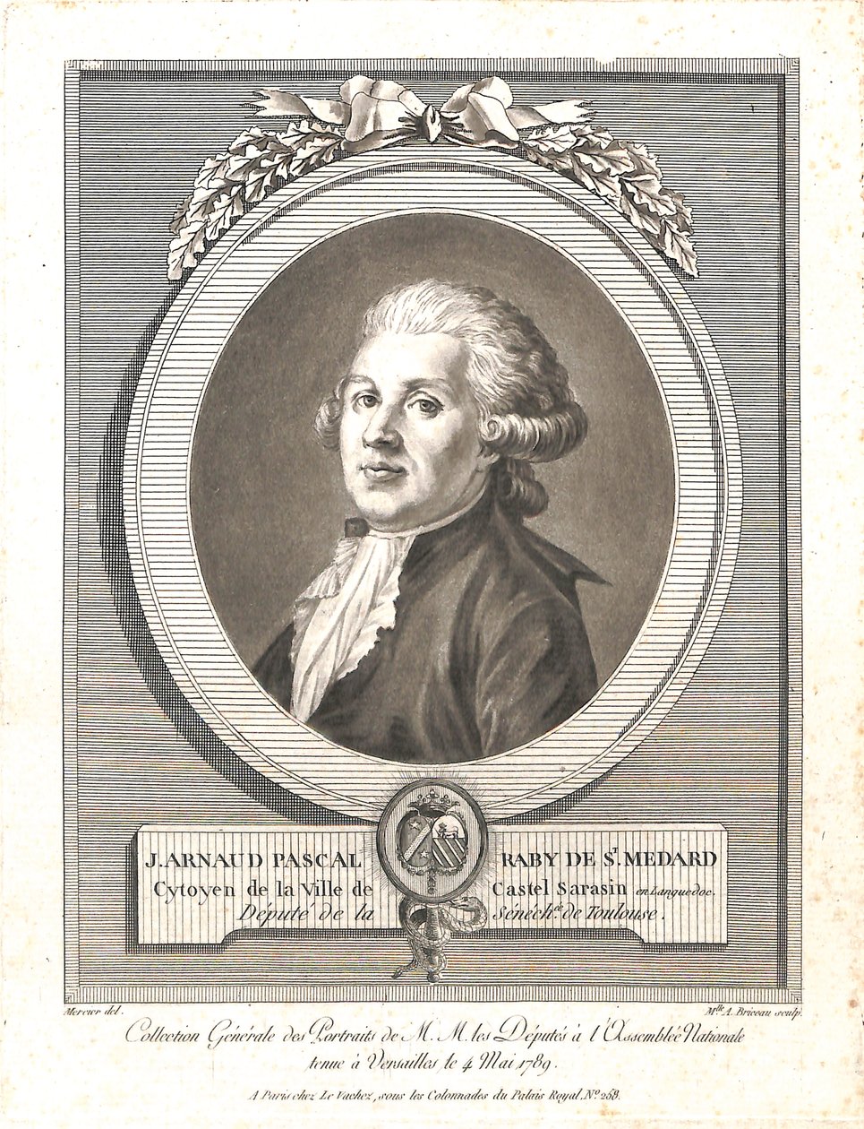 Jean Arnaud Pascal Raby av Mercier del. and Mlle Briceau sulp.