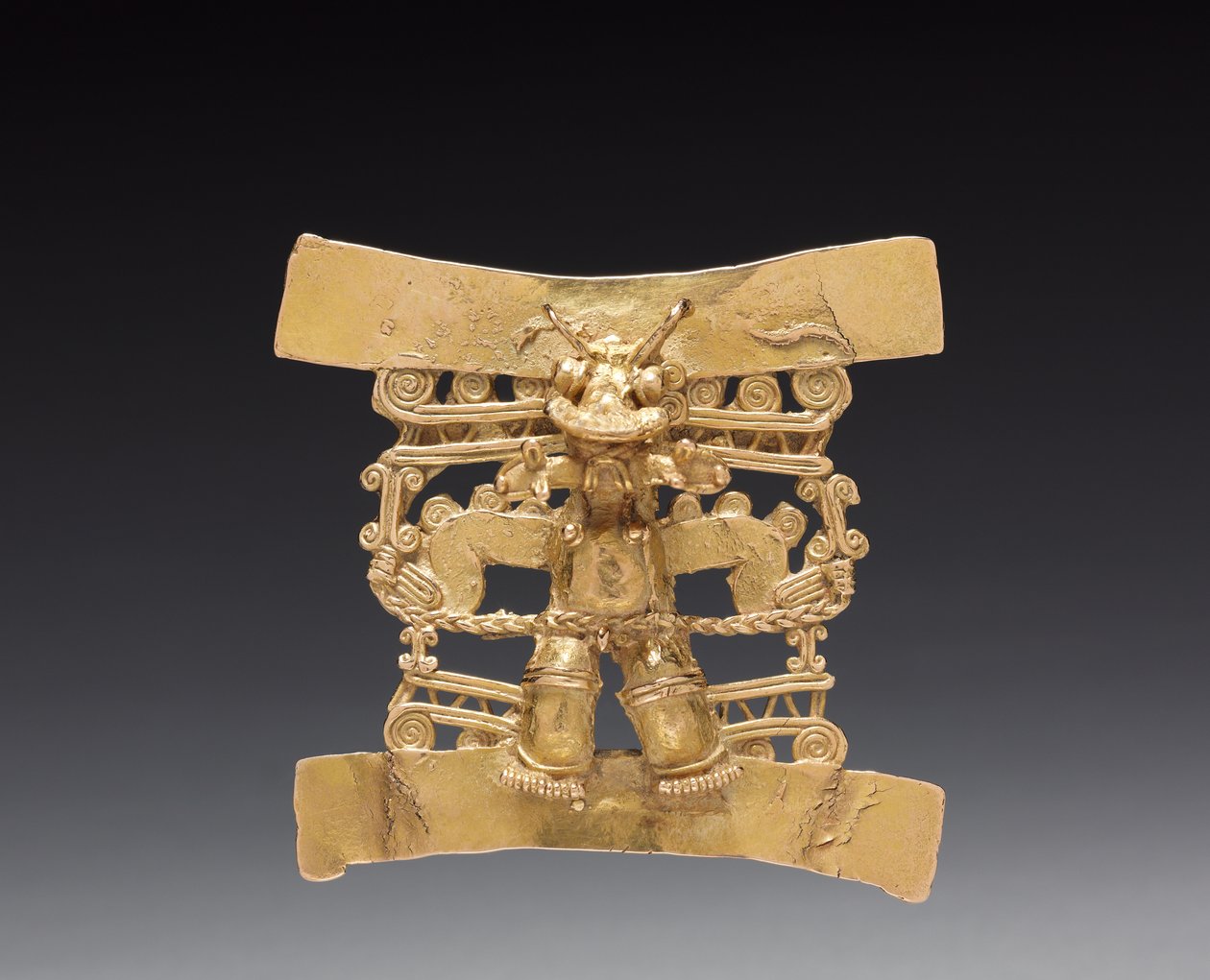 Figurhänge med djurhuvud, ca. 1000-1550 (gjutet guld) av Mesoamerican Mesoamerican