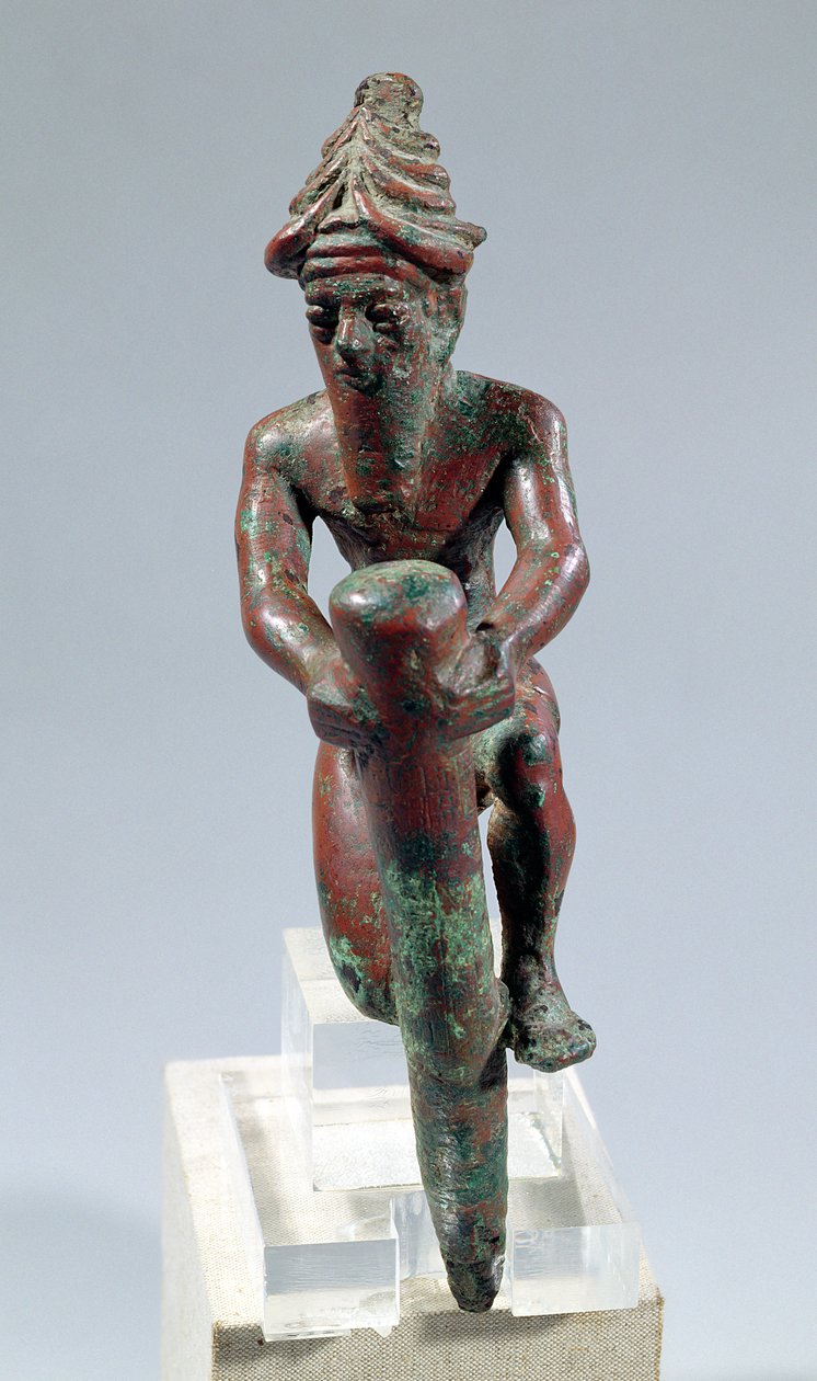 Grundnagel av Gudea, Prince of Lagash, från Telloh (Ancient Girsu) Neo-Sumerian Period, c.2130 BC (koppar) av Mesopotamian