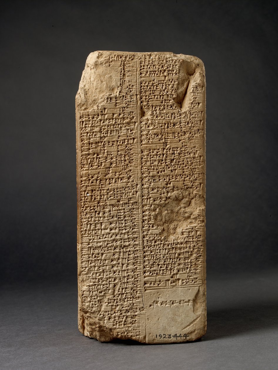 King List Prisma (lera) av Mesopotamian