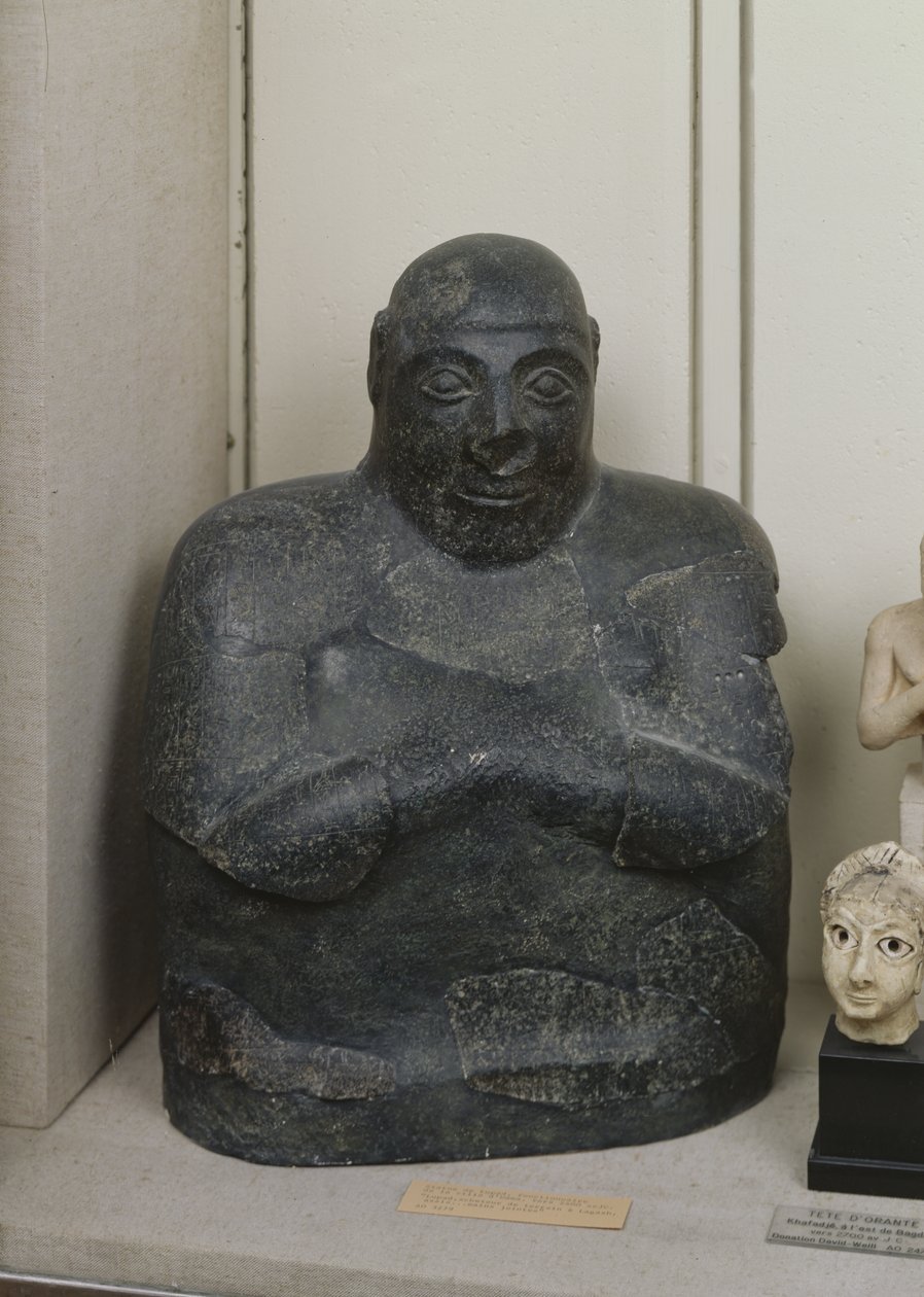 Lupad byst, en tjänsteman i staden Umma, 2900-2400 f.Kr. (brons) av Mesopotamian